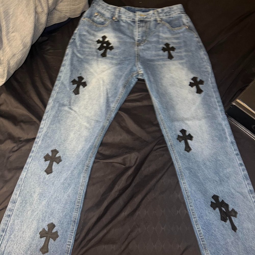 Chrome Heart Jeans 32x31 Black Cross (Boot Cut)